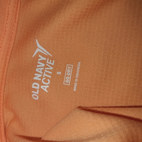 Old Navy Active Womens Waffled Long Sleeve Thermal Top Small Orange - Picture 5 of 8